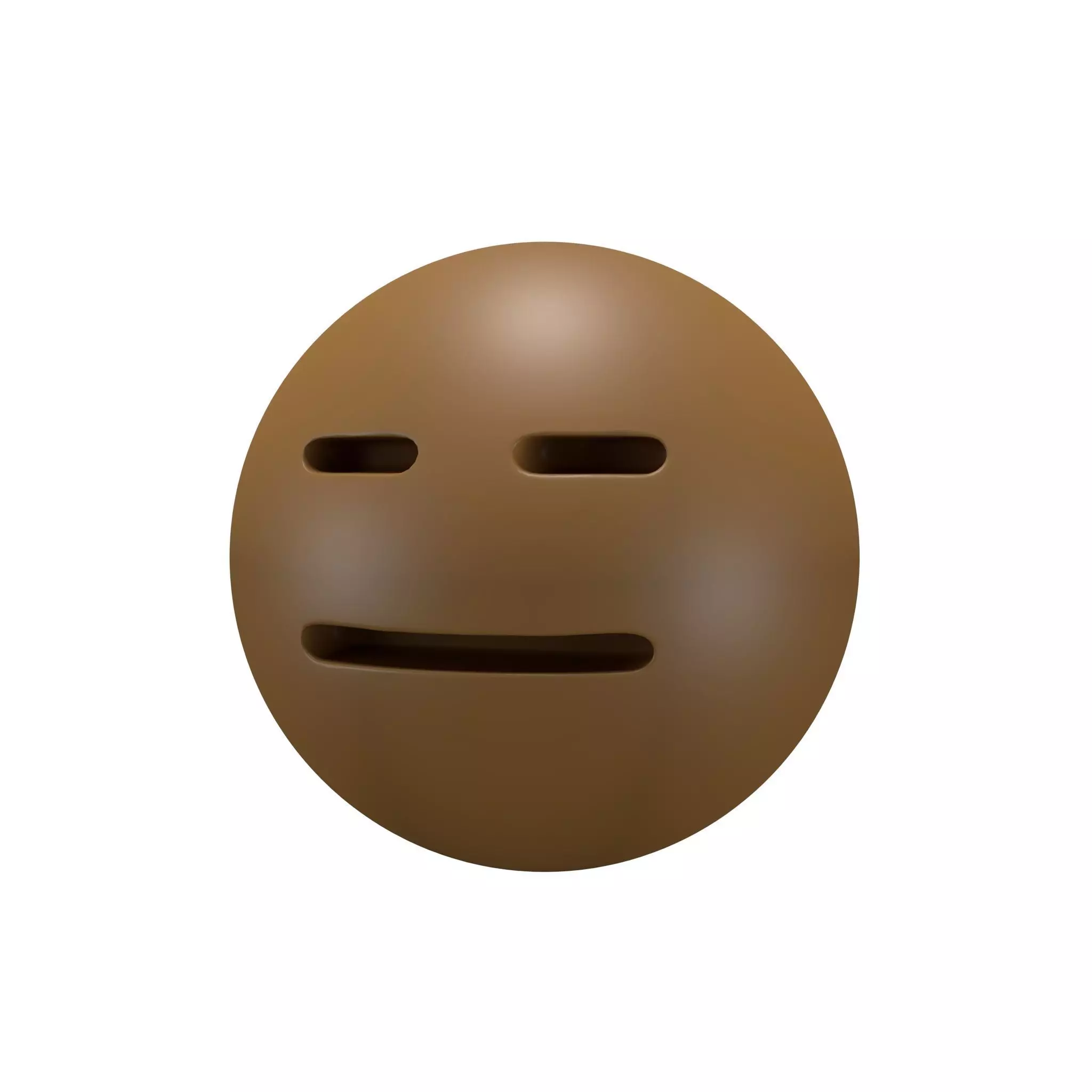 Expressionless Face 03 Low-poly 3D model_0