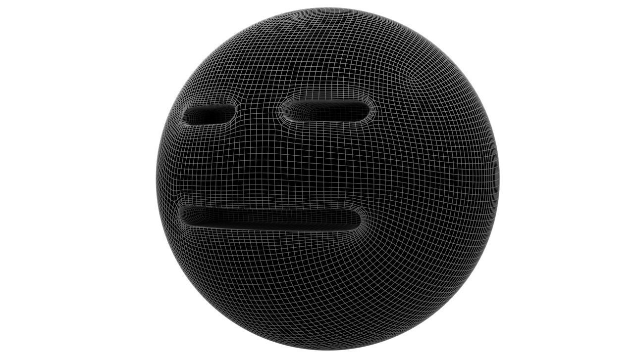 Expressionless Face 03 Low-poly 3D model_6