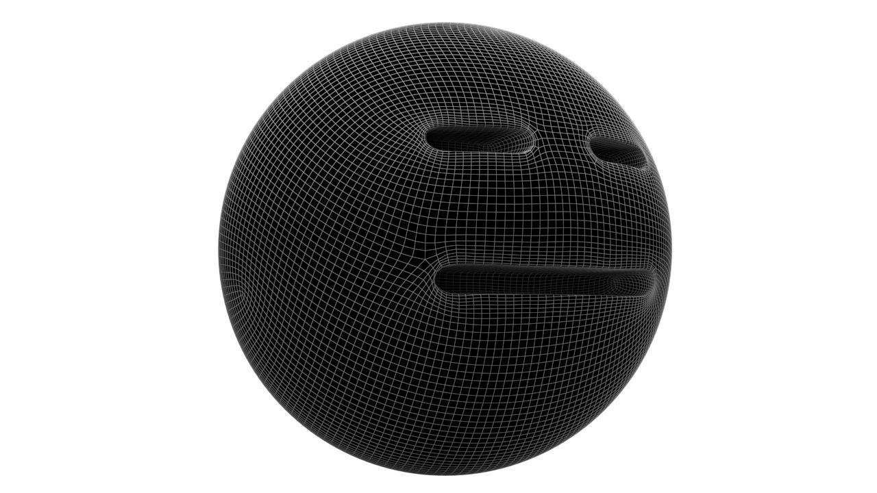 Expressionless Face 03 Low-poly 3D model_8