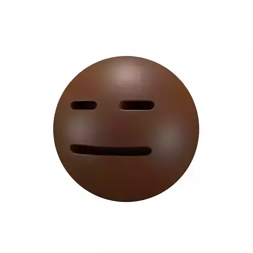 Expressionless Face 04 Low-poly 3D model