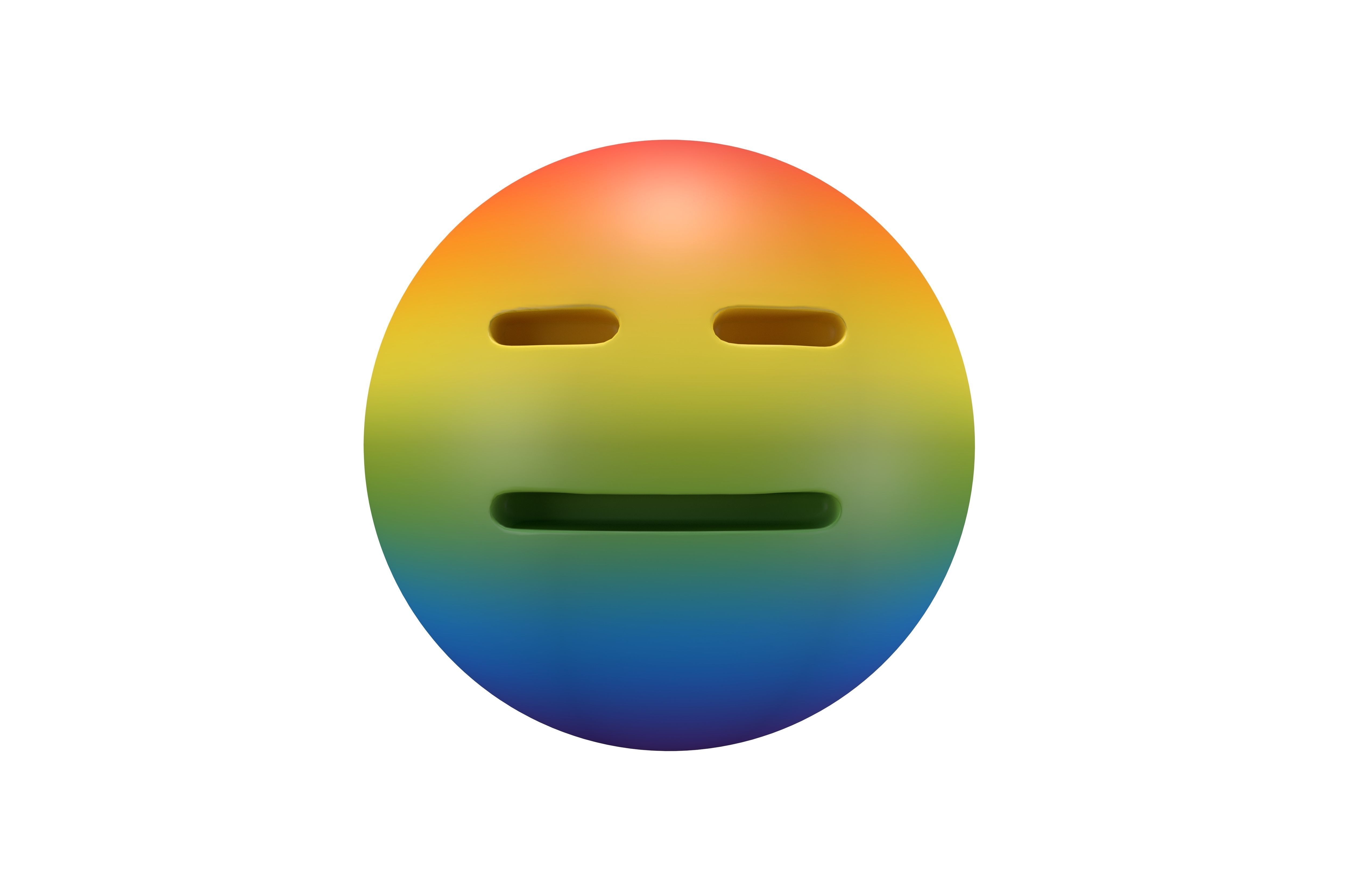 Expressionless Face 05 Low-poly 3D model_2