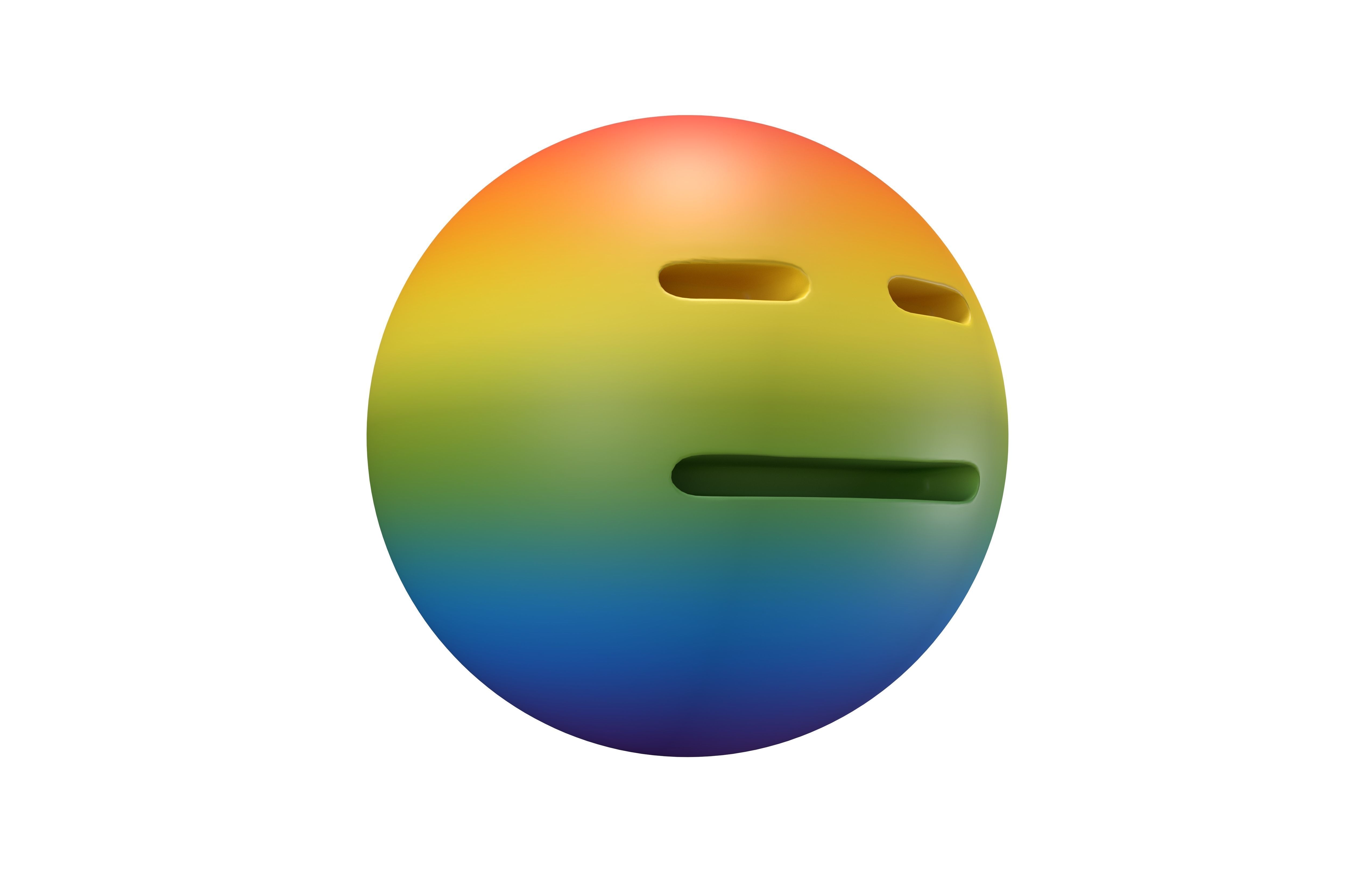 Expressionless Face 05 Low-poly 3D model_3