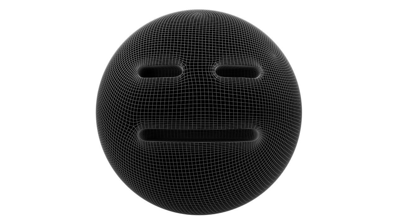 Expressionless Face 05 Low-poly 3D model_7