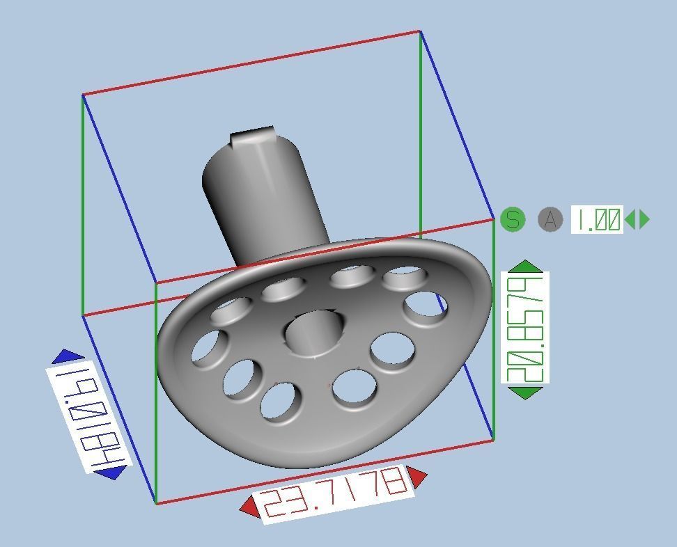 Ocular impression tray S M L 3D print model_3
