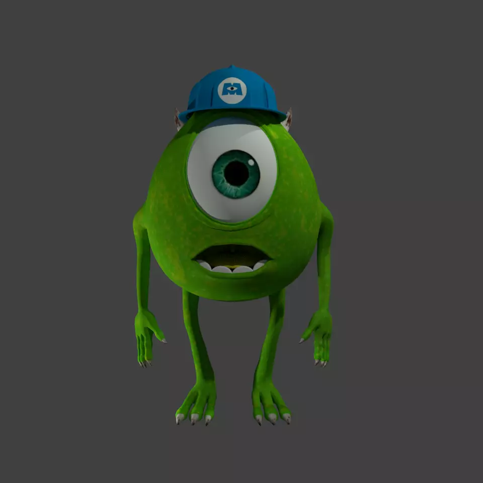 Mike Wazowski  3D model_0