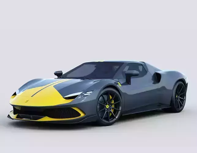 Ferrari 296 GTB Assetto Fiorano 2022 3D model Ferrari 296 GTB Assetto Fiorano 2022 3D model