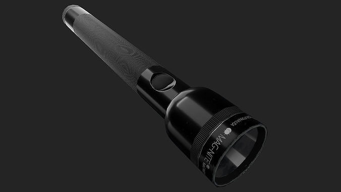 Mag Nite Baton Style Flashlight Low-poly 3D model
