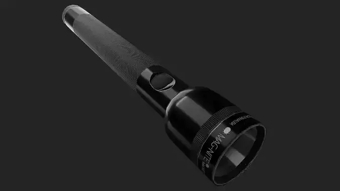 Mag Nite Baton Style Flashlight Low-poly 3D model