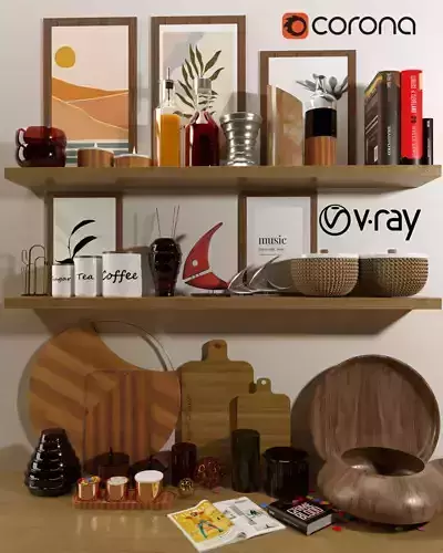 Decorative set shelf