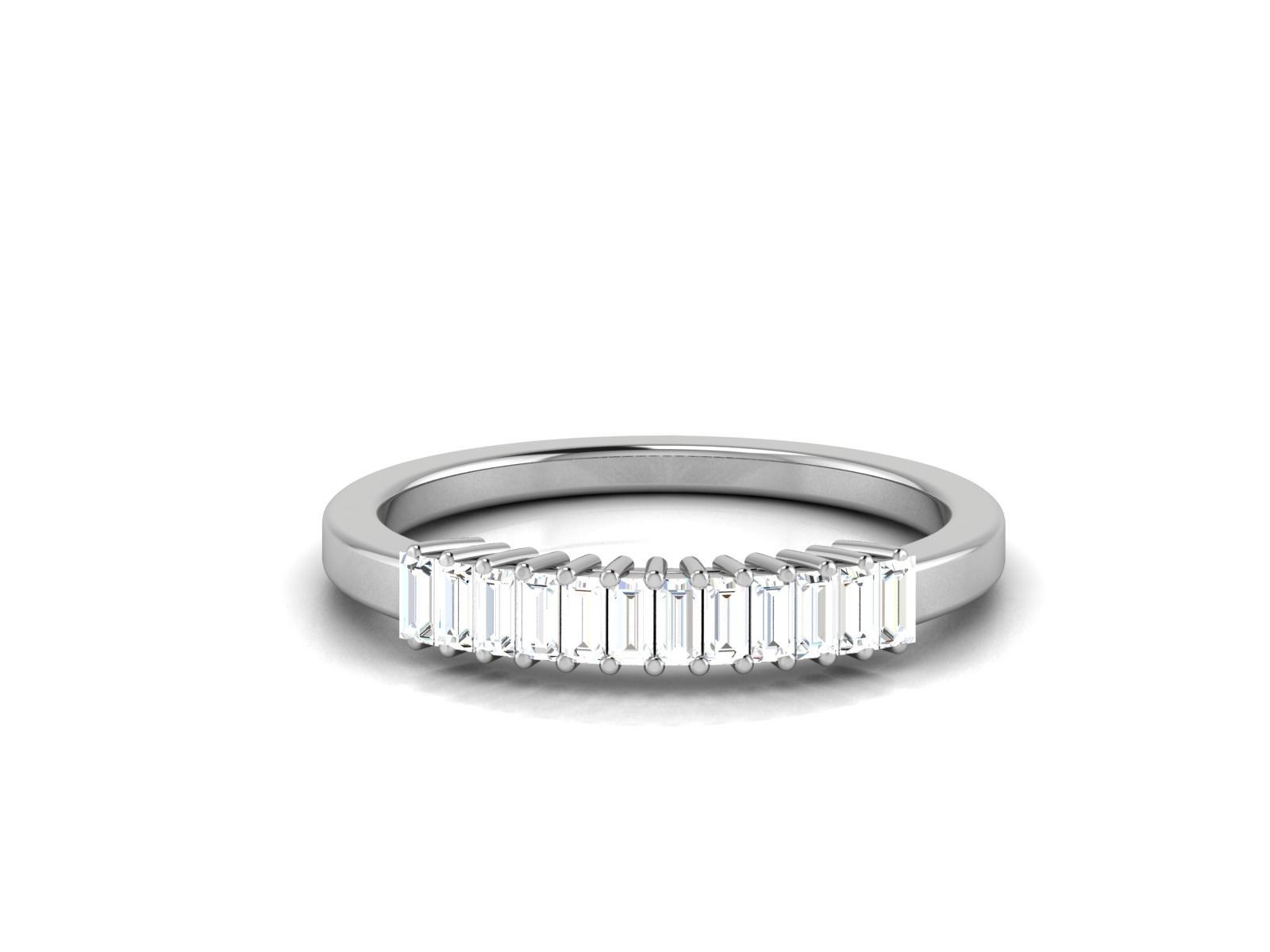 Solitaire ring model 3D print model_11