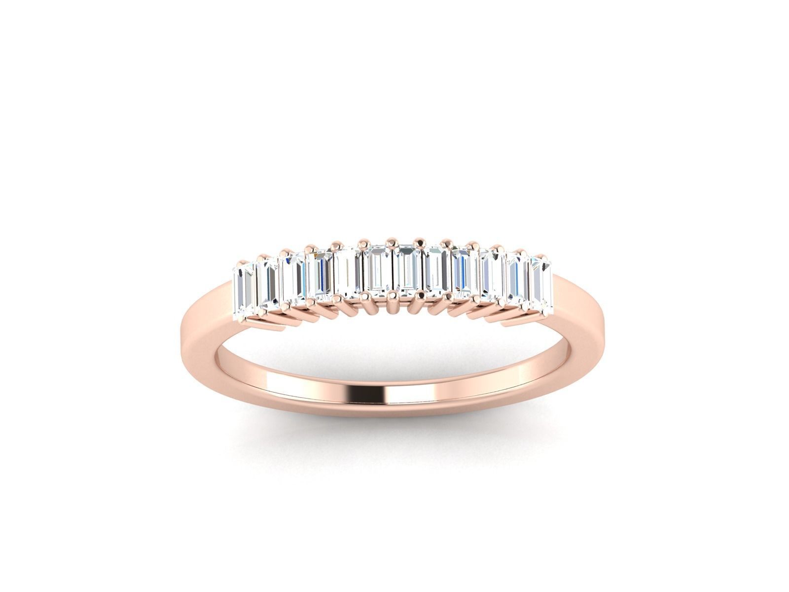 Solitaire ring model 3D print model_15