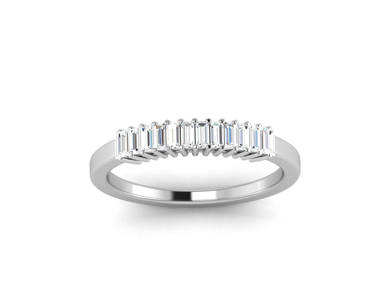 Solitaire ring model 3D print model_16