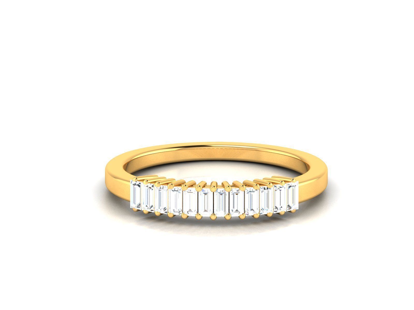 Solitaire ring model 3D print model_13