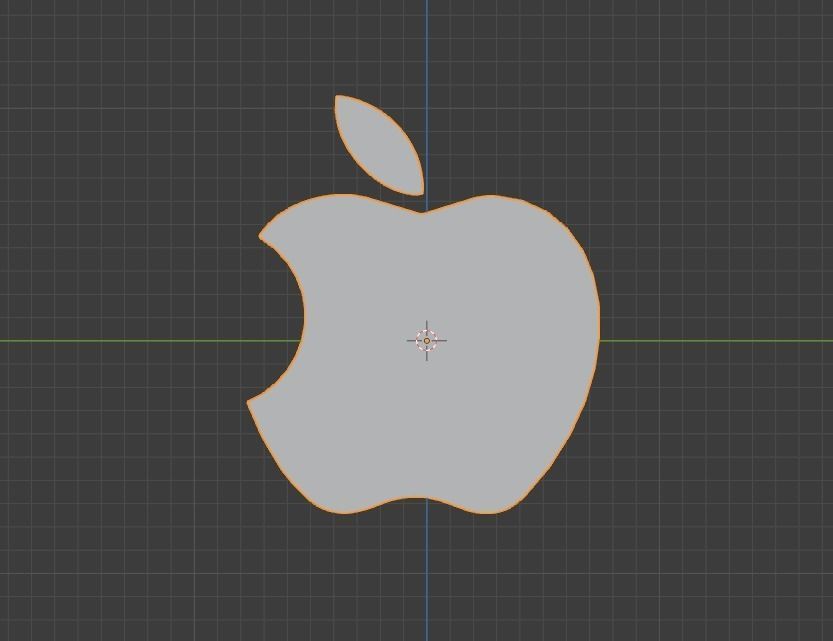 apple wall clock Low-poly 3D model_6