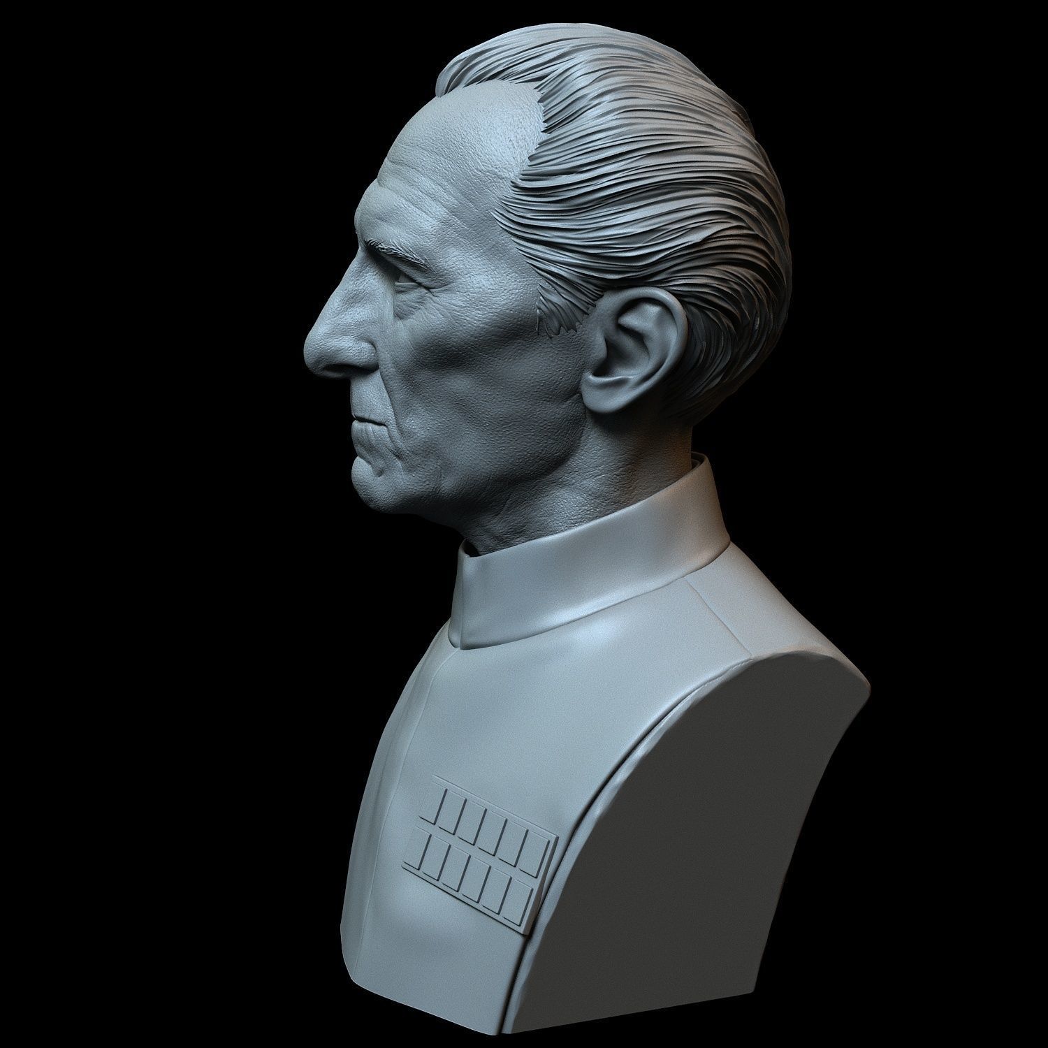 Peter Cushing as Grand Moff Tarkin 3D print model_3