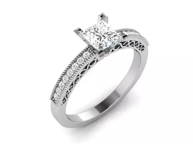 Solitaire ring model