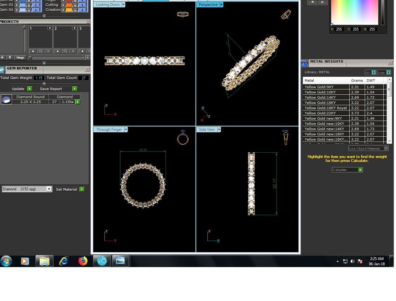 Solitaire ring model 3D print model_19