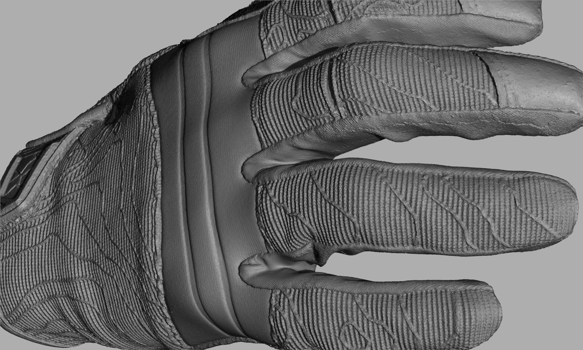 Tactical Gloves 033 Low-poly 3D model_19