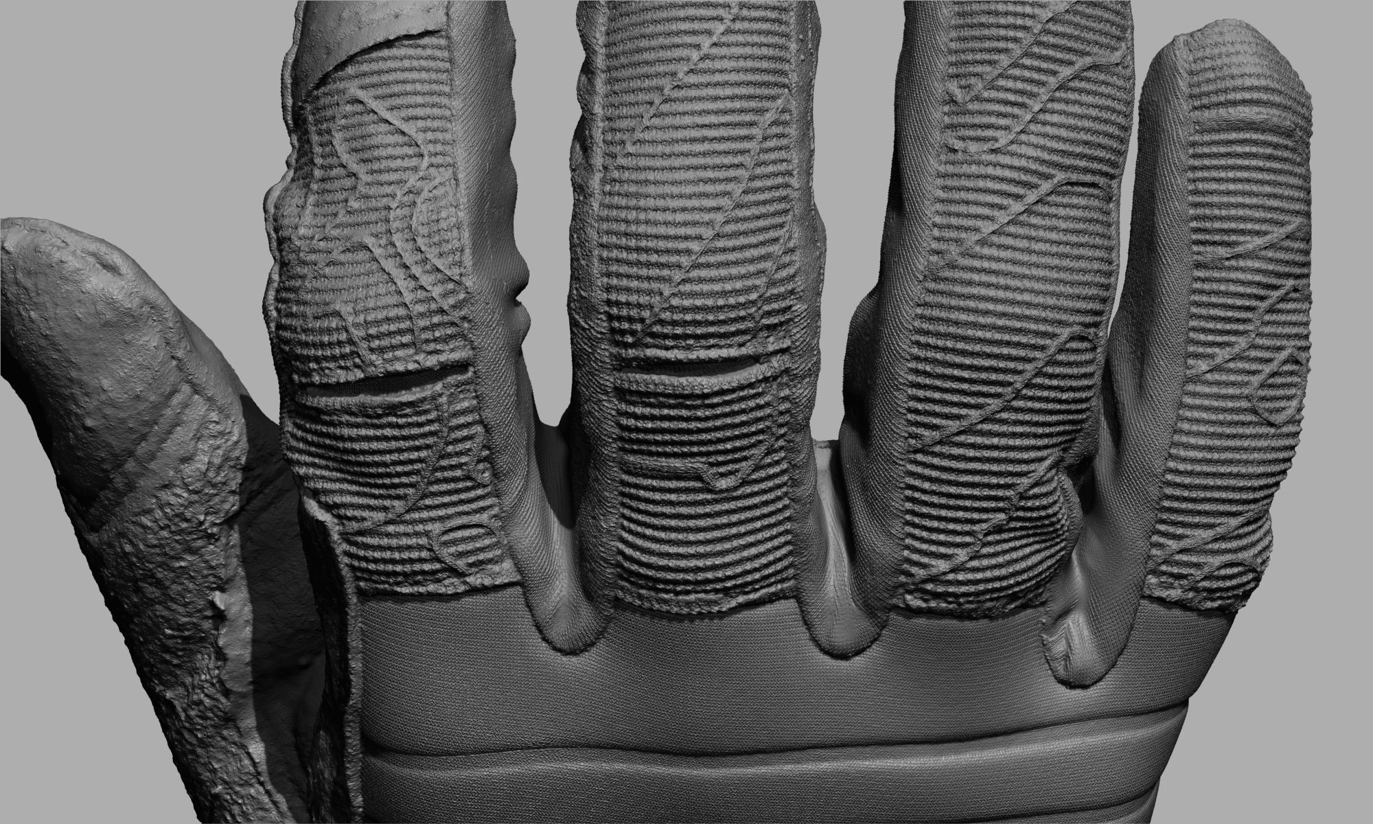 Tactical Gloves 033 Low-poly 3D model_16