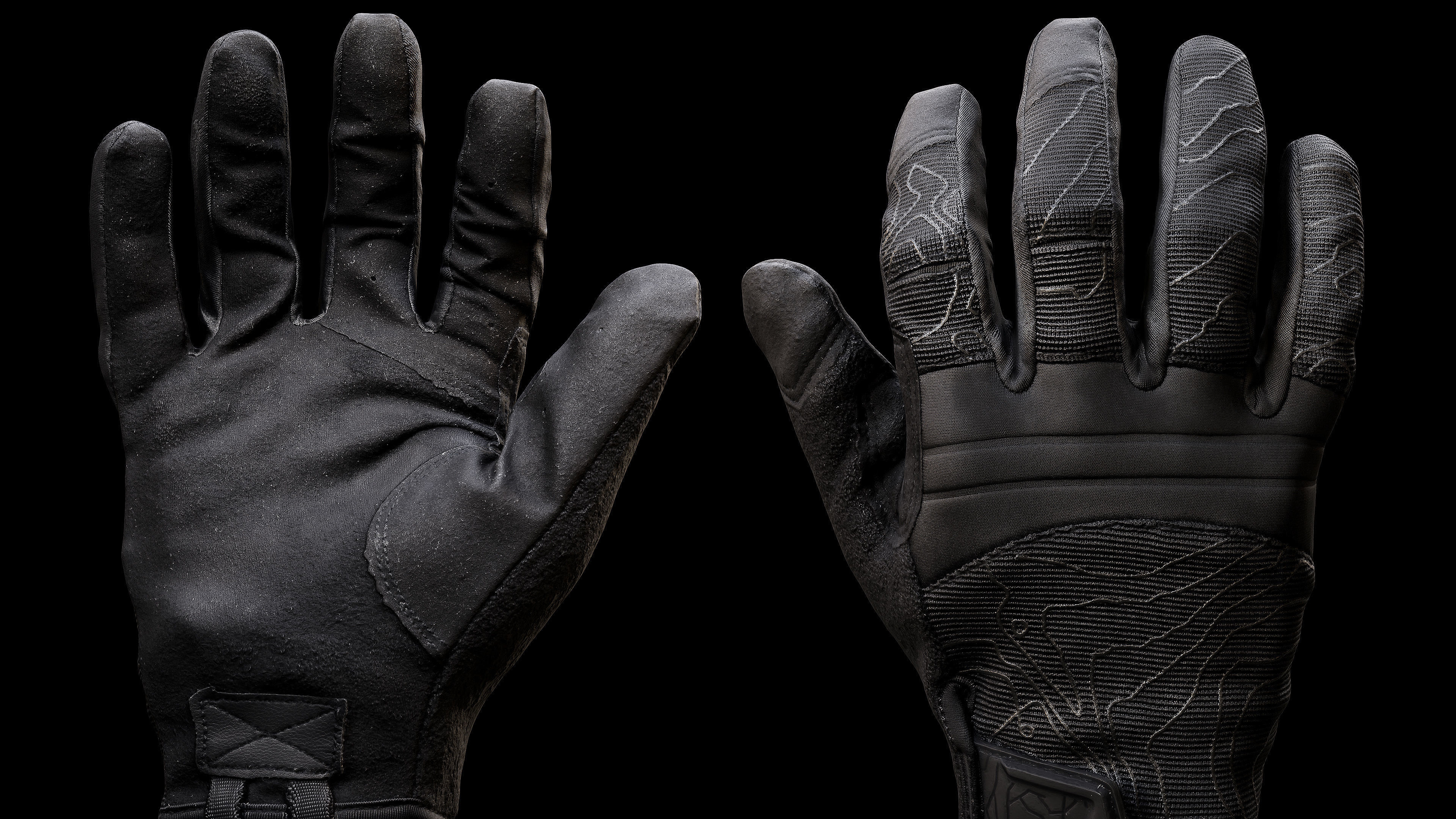 Tactical Gloves 033 Low-poly 3D model_4