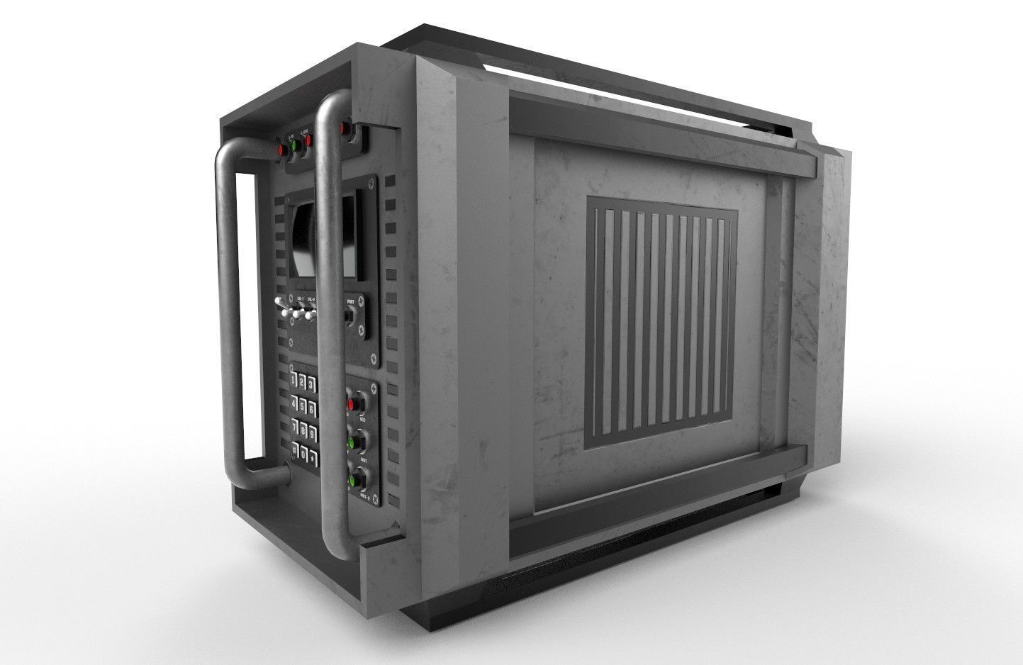 Military Radio Model 03 Low-poly 3D model_30