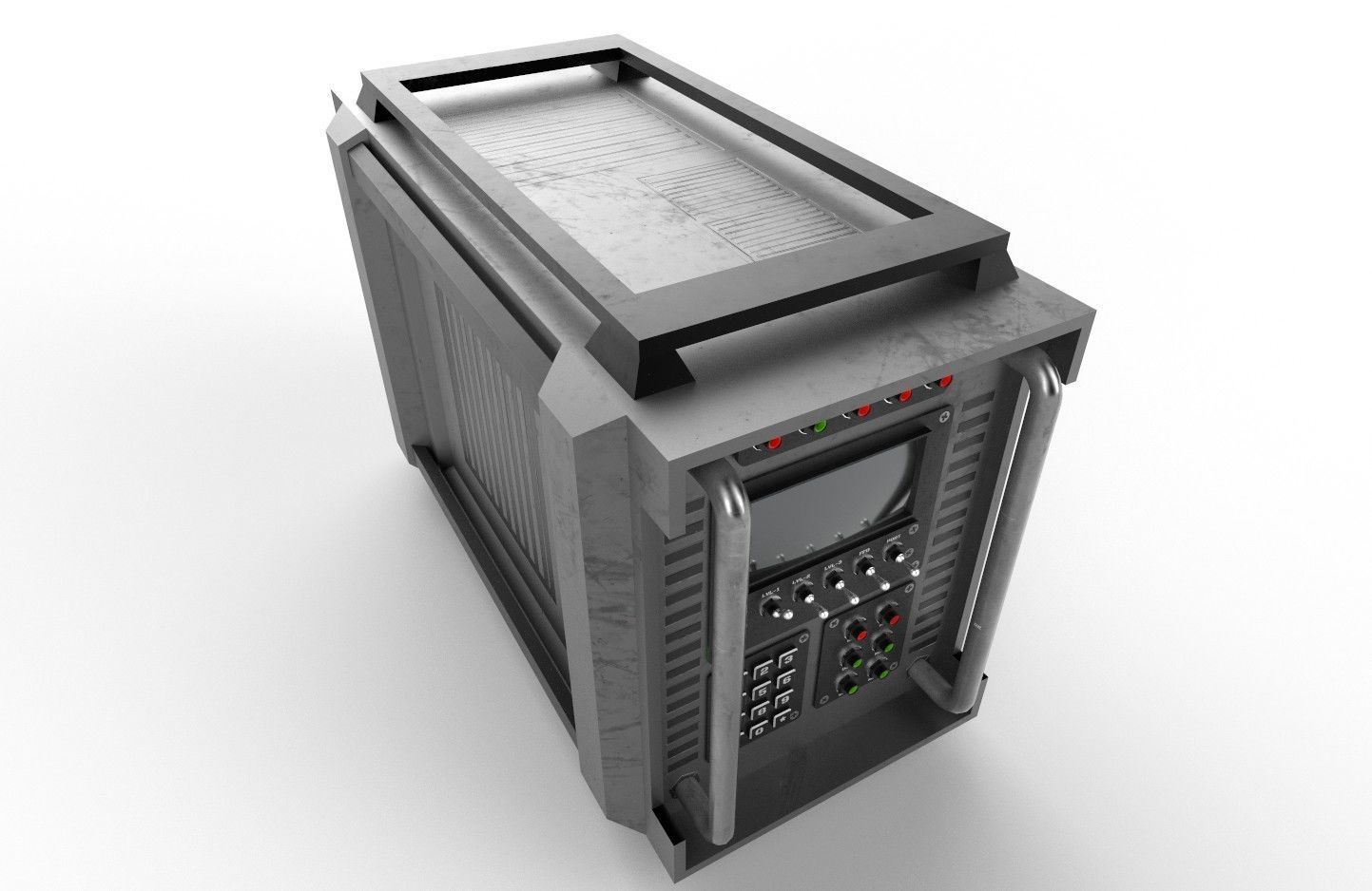 Military Radio Model 03 Low-poly 3D model_2