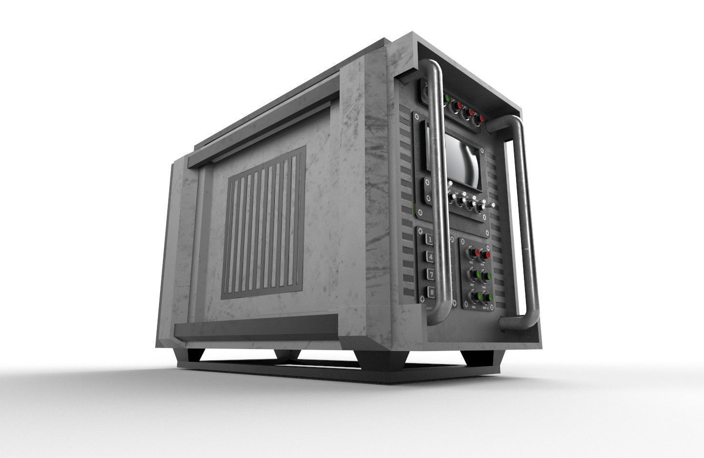 Military Radio Model 03 Low-poly 3D model_15