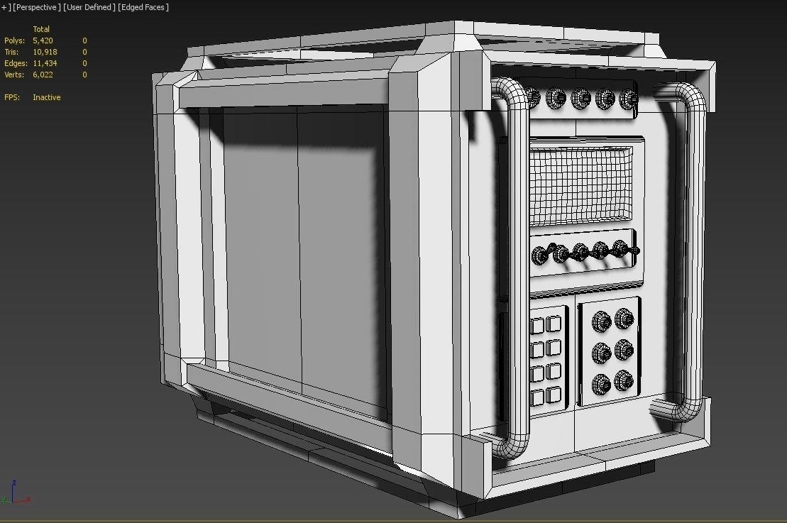Military Radio Model 03 Low-poly 3D model_37