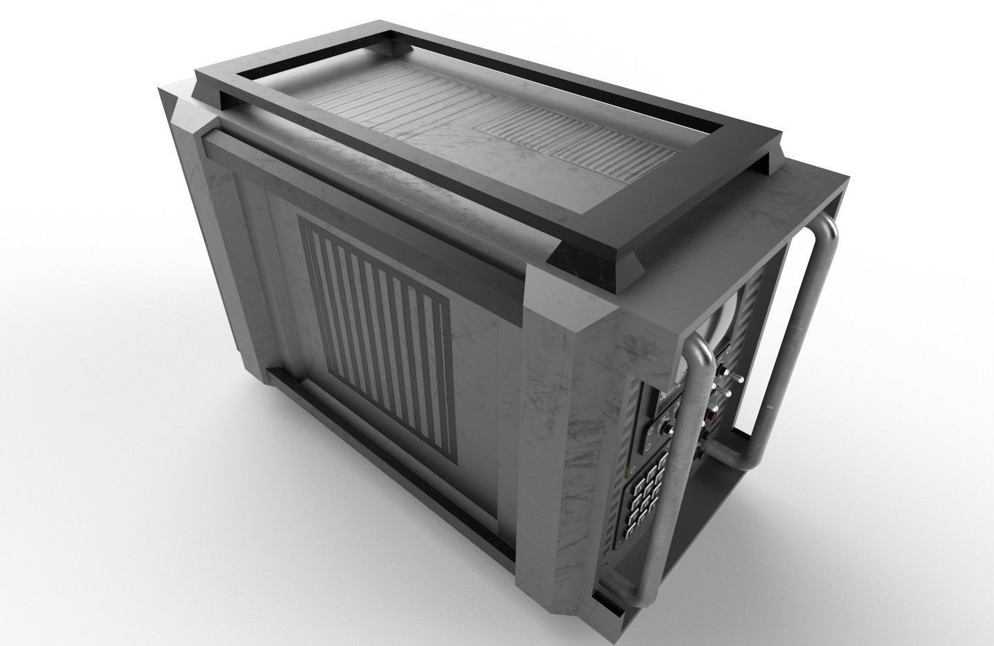 Military Radio Model 03 Low-poly 3D model_19