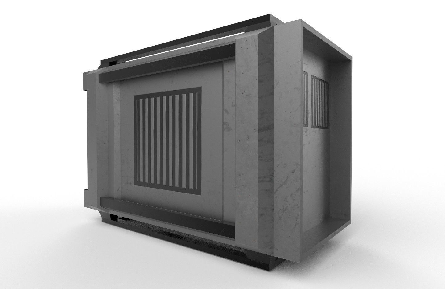 Military Radio Model 03 Low-poly 3D model_13