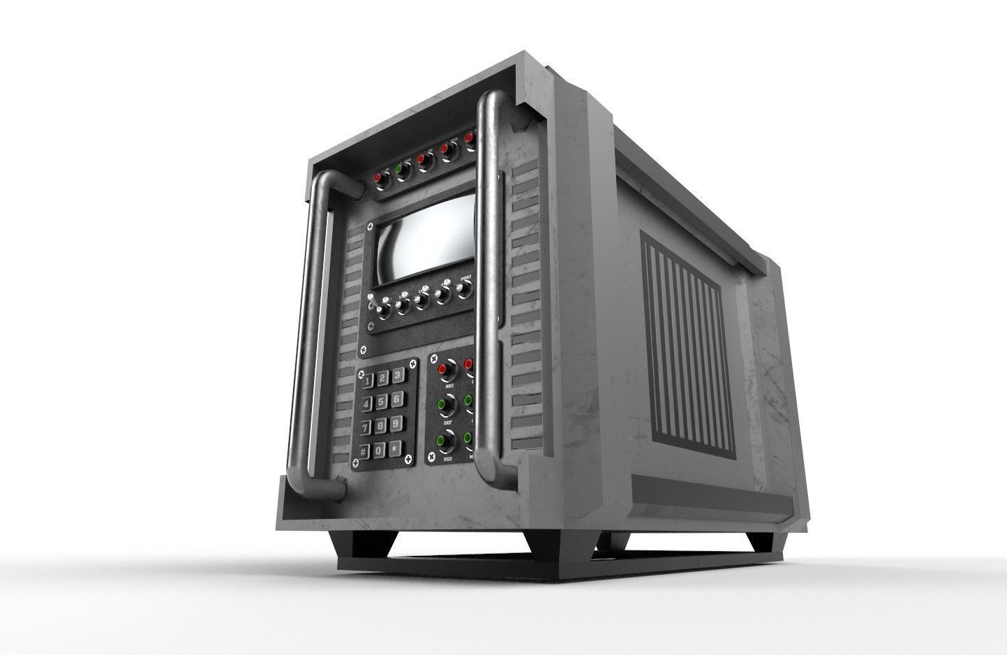 Military Radio Model 03 Low-poly 3D model_14