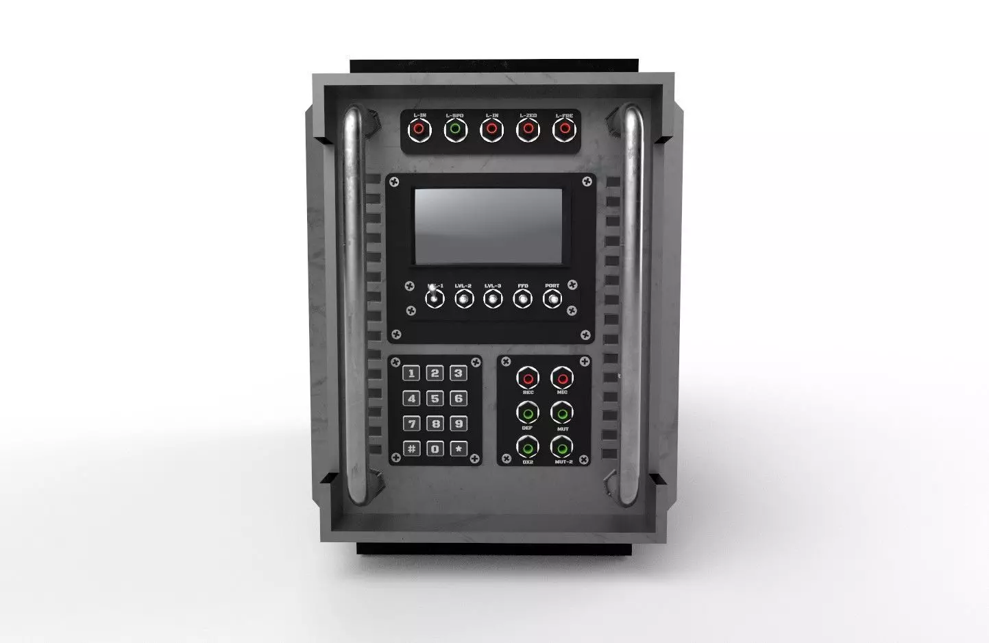 Military Radio Model 03 Low-poly 3D model_0