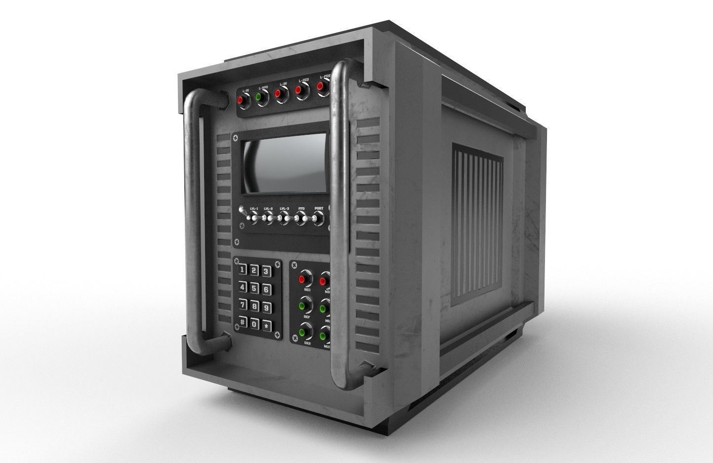 Military Radio Model 03 Low-poly 3D model_34