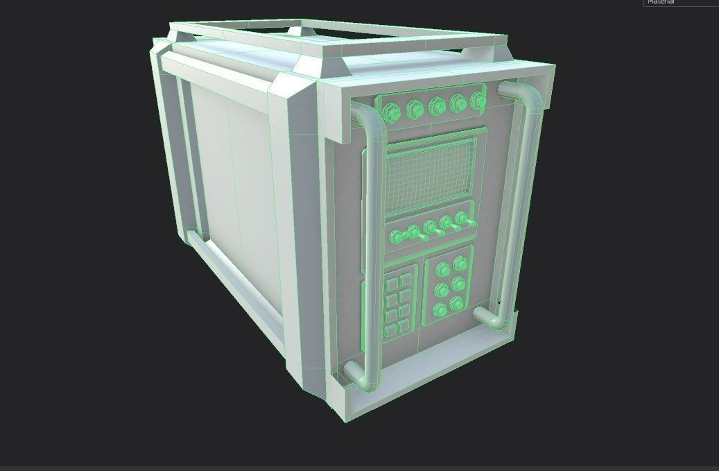 Military Radio Model 03 Low-poly 3D model_33