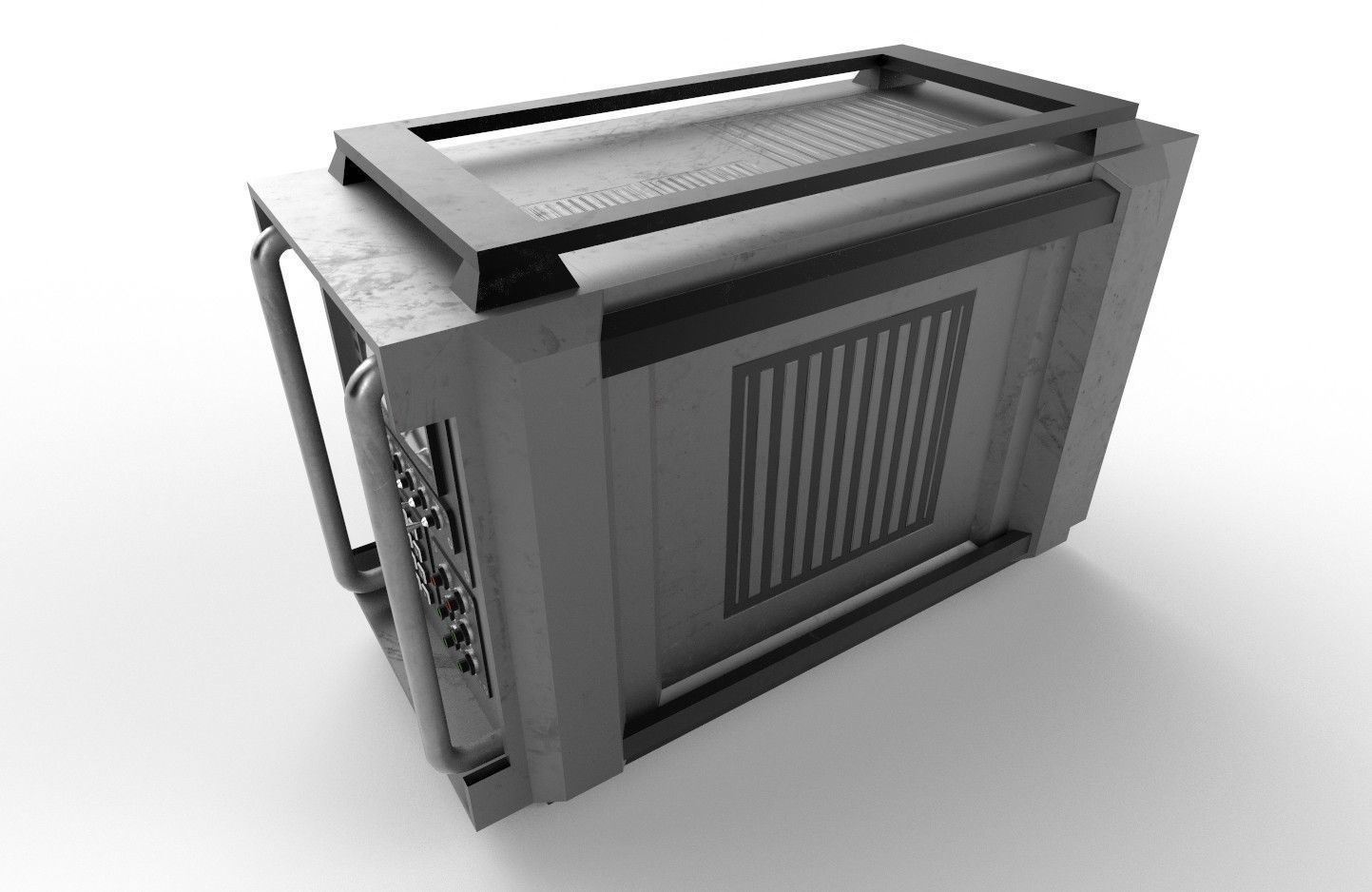 Military Radio Model 03 Low-poly 3D model_29