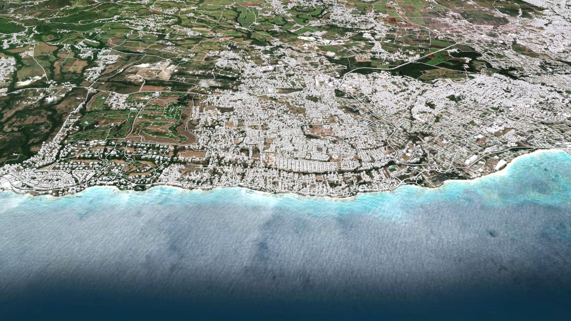Barbados Island country 3D model_14