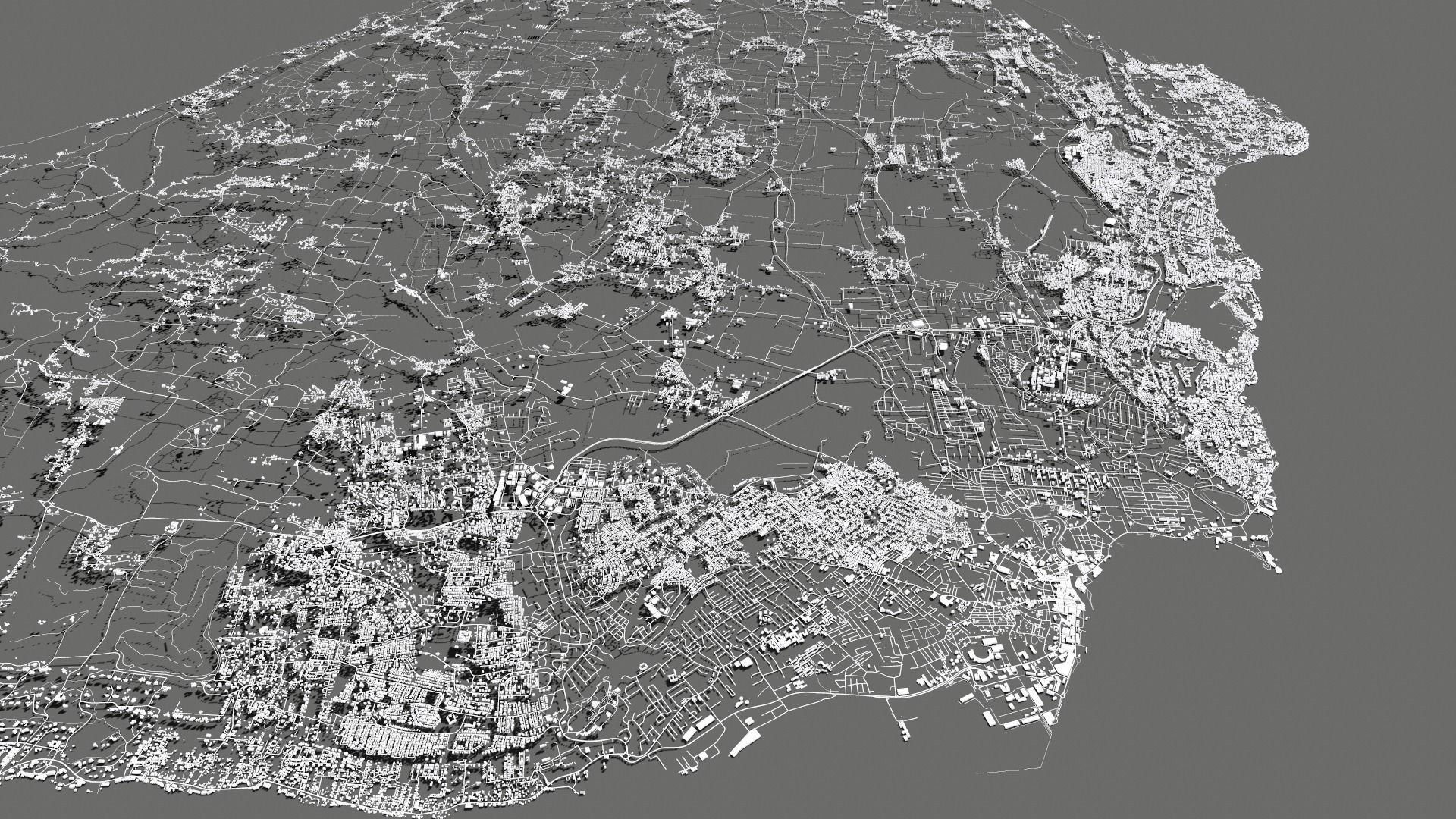 Barbados Island country 3D model_12