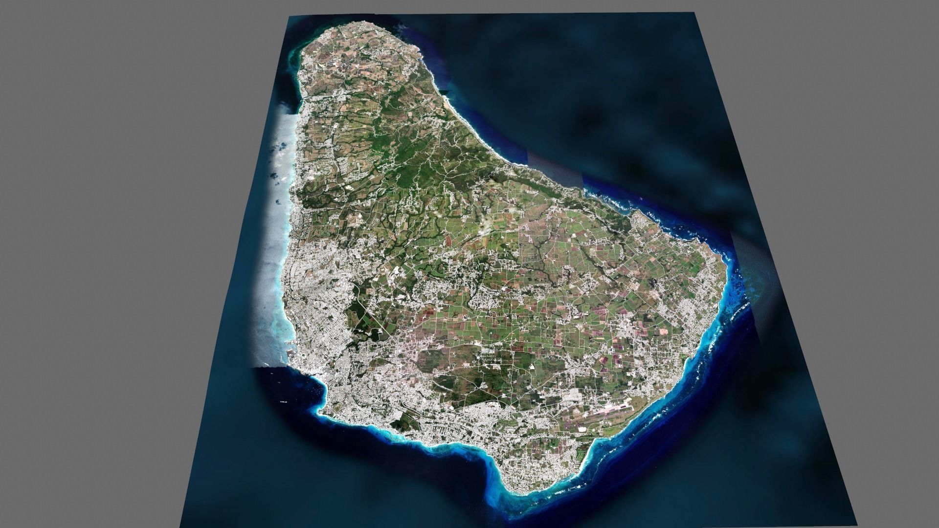 Barbados Island country 3D model_5