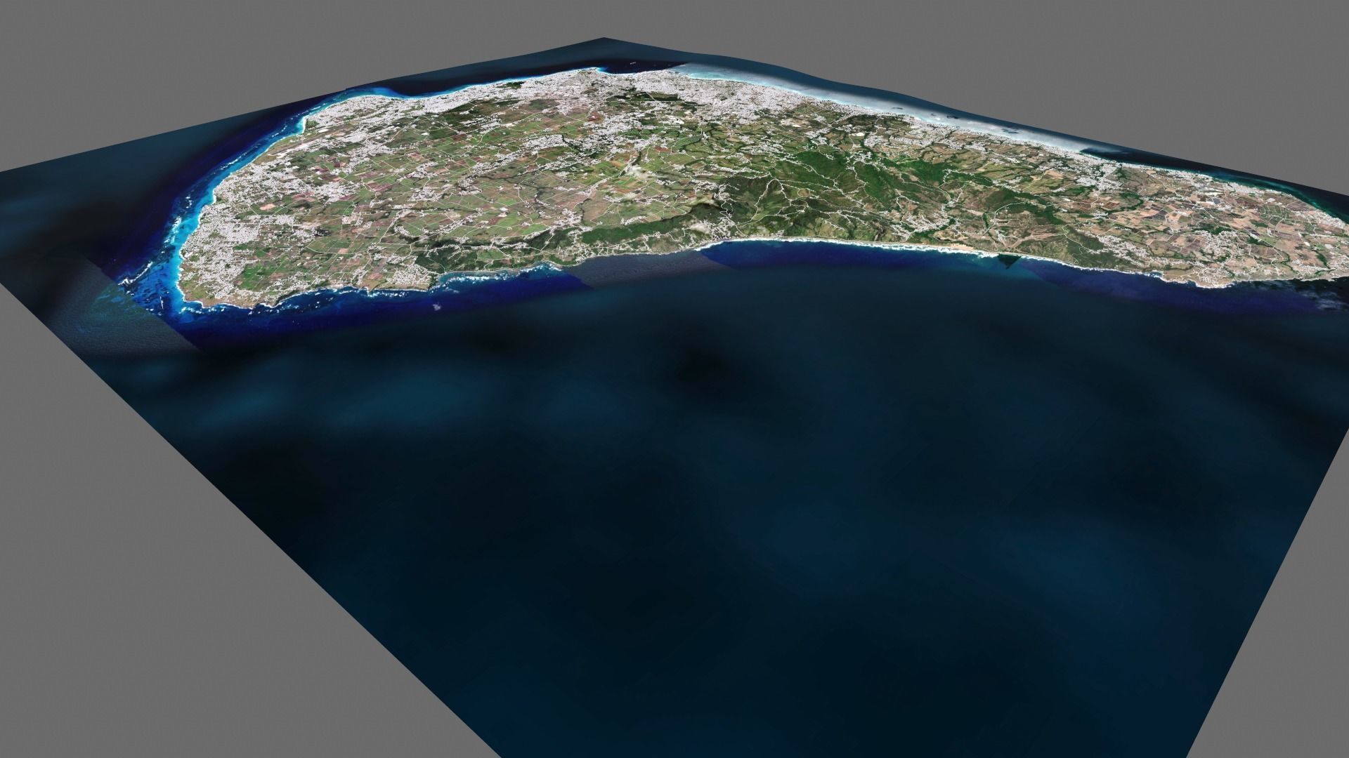 Barbados Island country 3D model_7