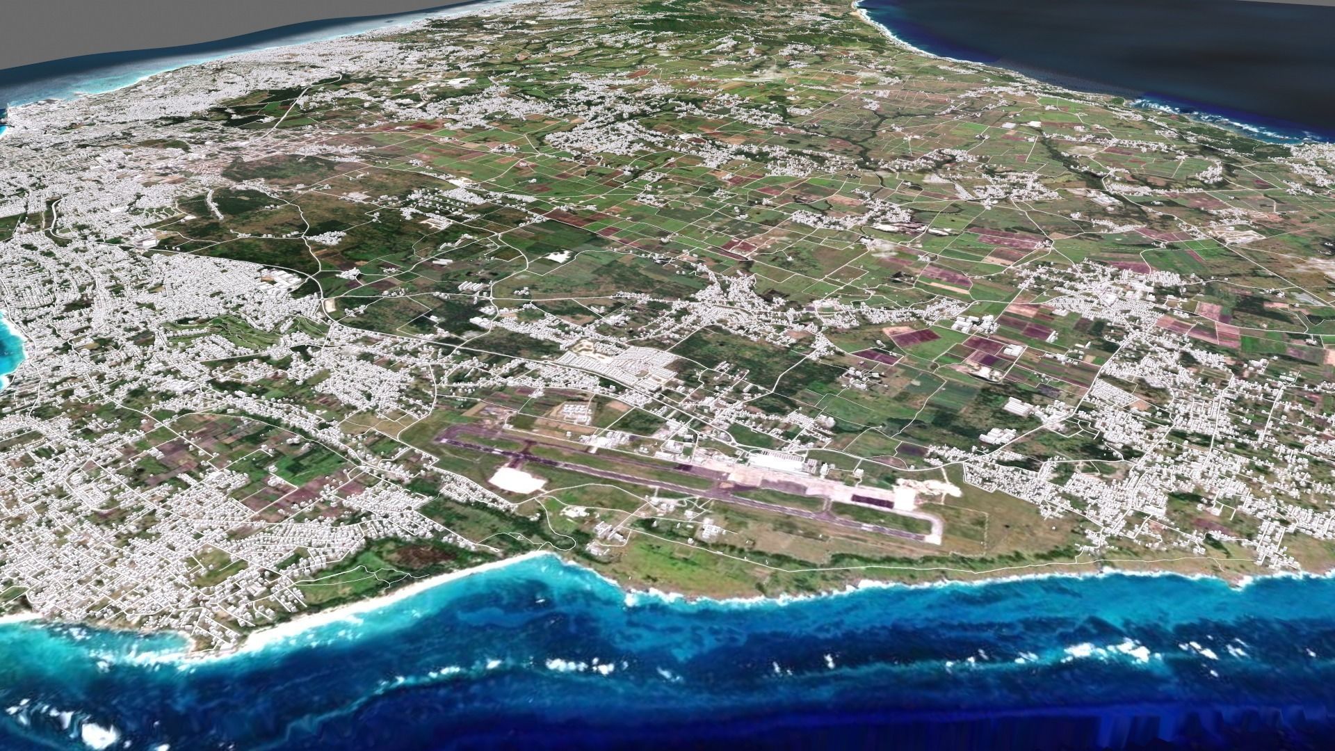 Barbados Island country 3D model_8