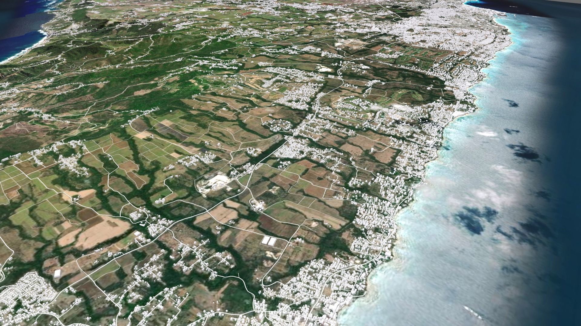 Barbados Island country 3D model_4