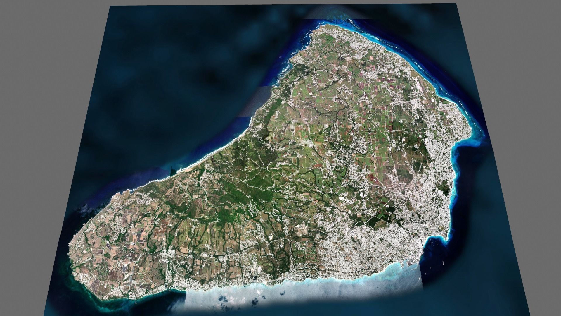 Barbados Island country 3D model_2
