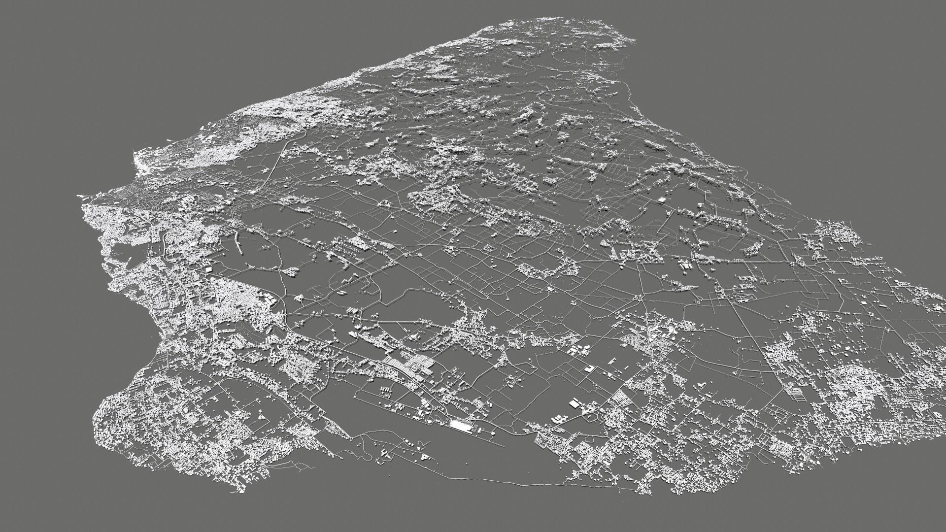Barbados Island country 3D model_9