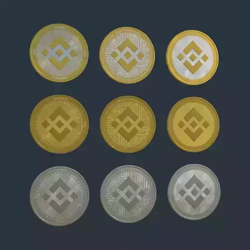 Binance Coin BNB - Cryptocurrency Coin 3D model