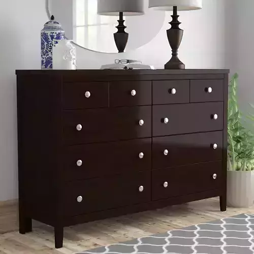 Conrad Drawer Double Dresser 3D model