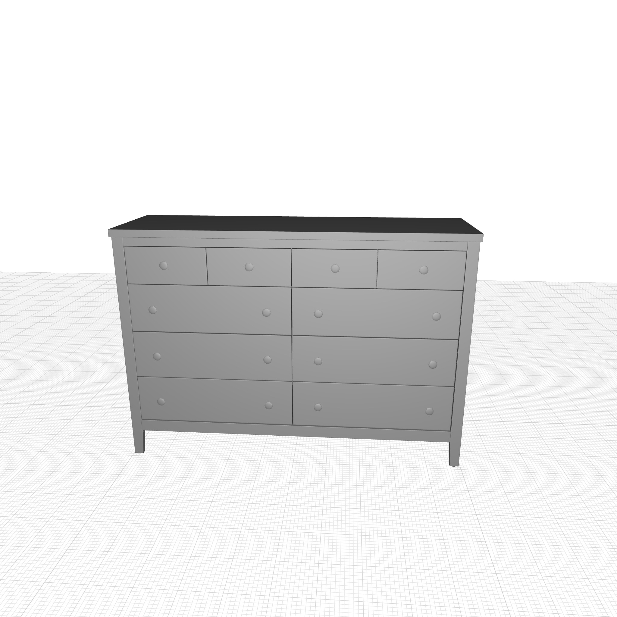 Conrad Drawer Double Dresser 3D model_4