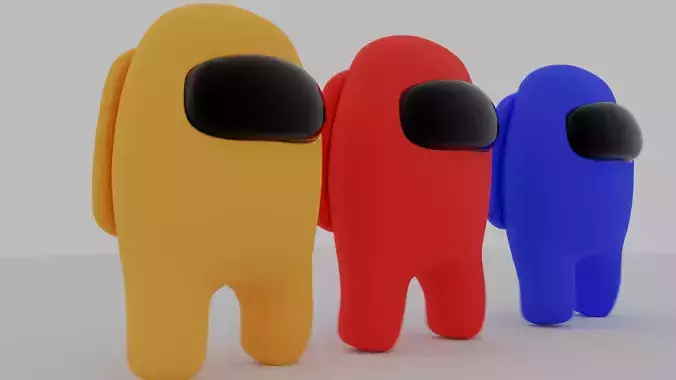 Among Us Free low-poly 3D model