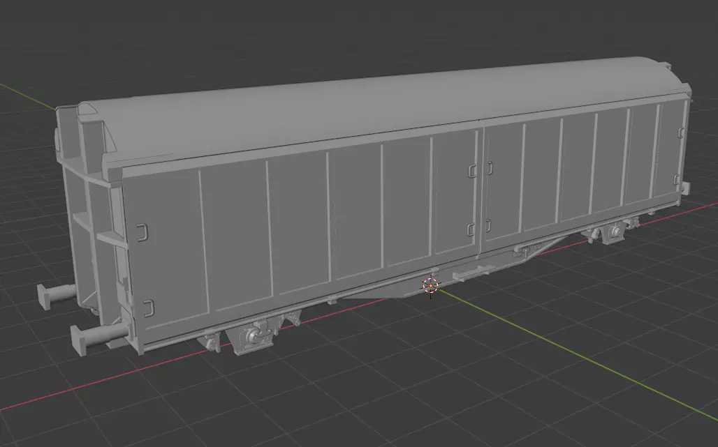 H0 1-87 scale Hbillns 303 freight car 3D print model_0