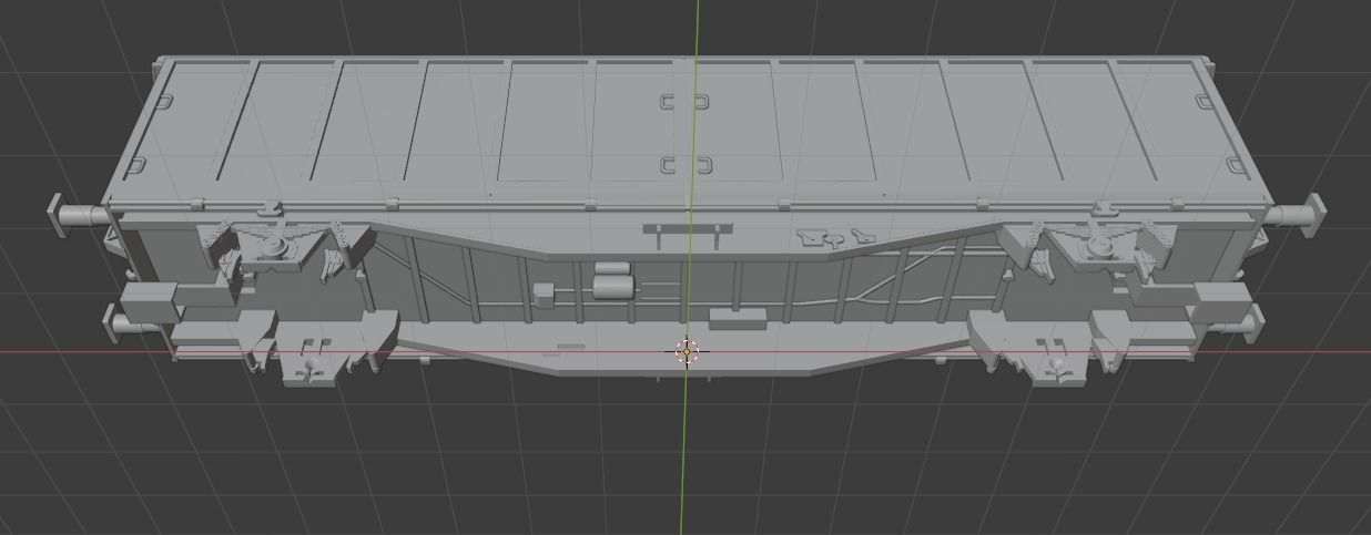 H0 1-87 scale Hbillns 303 freight car 3D print model_9