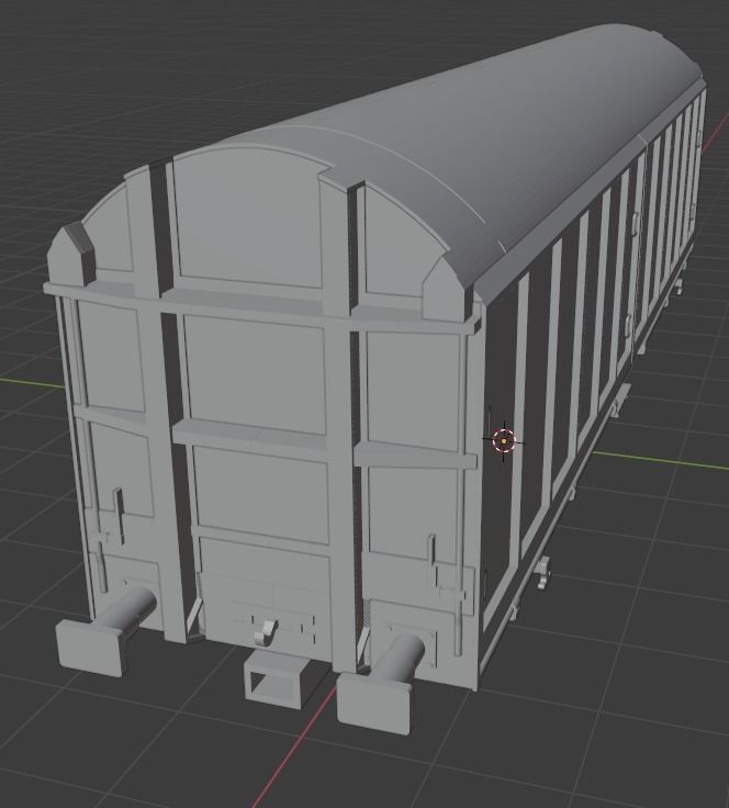 H0 1-87 scale Hbillns 303 freight car 3D print model_10
